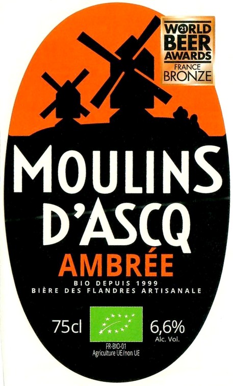 Etiquette BRASSERIE MOULINS D'ASCQ 34