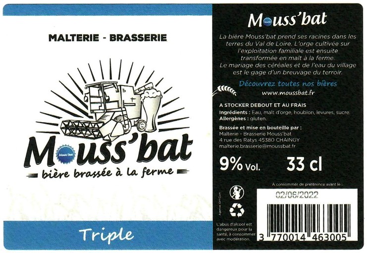 etiquette BRASSERIE MOUSS'BAT 01