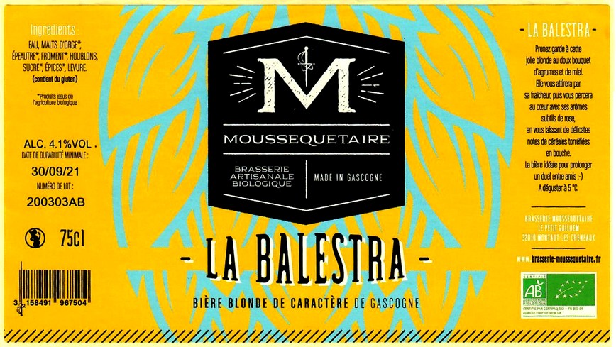 etiquette BRASSERIE MOUSSEQUETAIRE 10