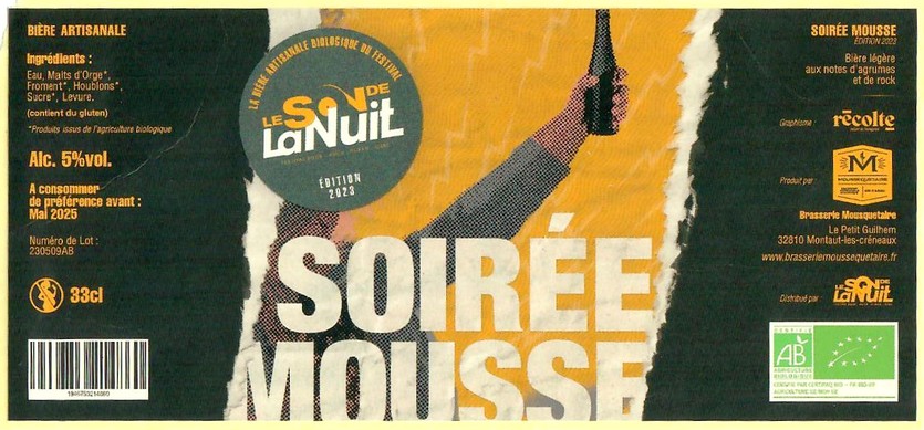 Etiquette BRASSERIE MOUSSEQUETAIRE 16