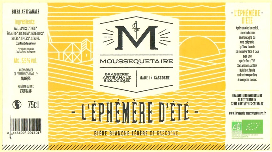 Etiquette BRASSERIE MOUSSEQUETAIRE 20