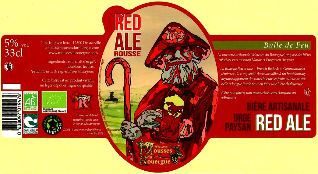 etiquette BRASSERIE MOUSSES DU ROUERGUE 08