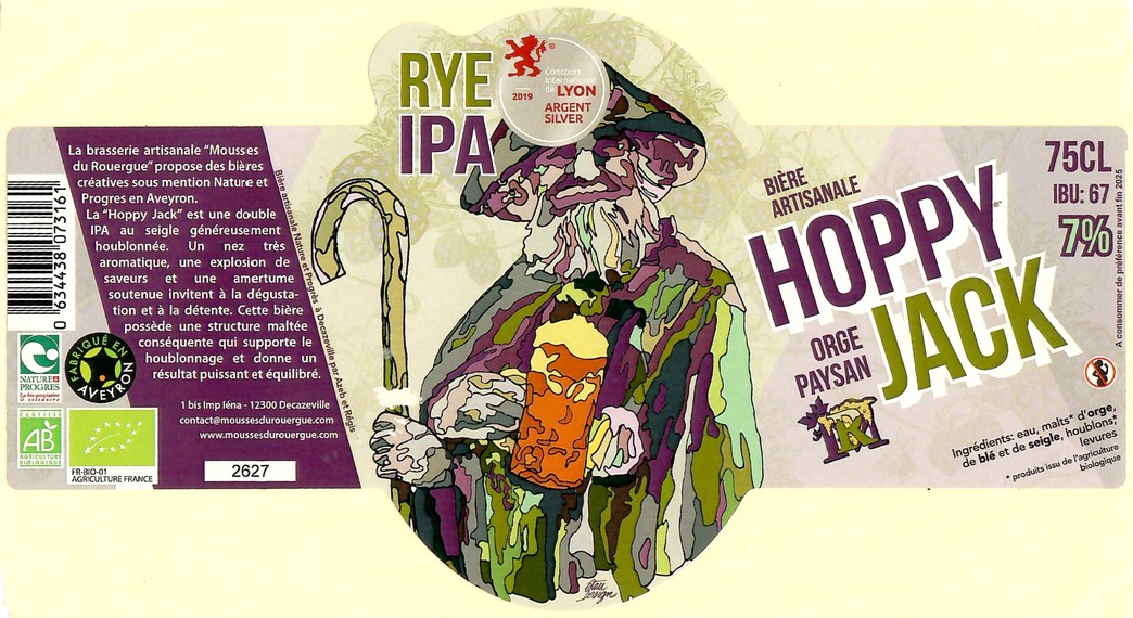 Etiquette BRASSERIE MOUSSES DU ROUERGUE 16