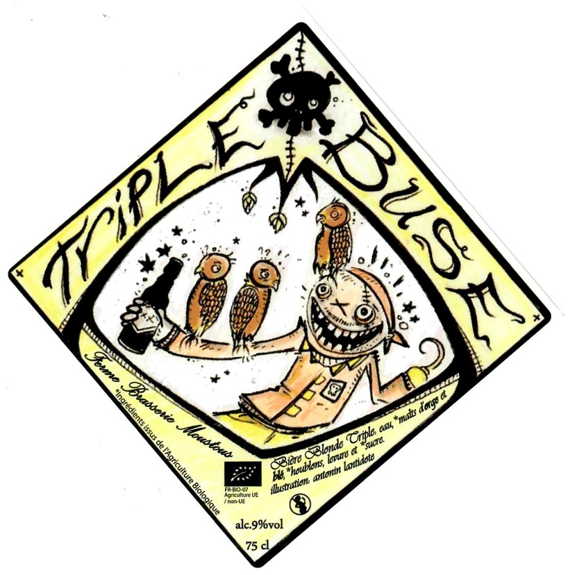 Etiquette BRASSERIE MOUSTOUS 18