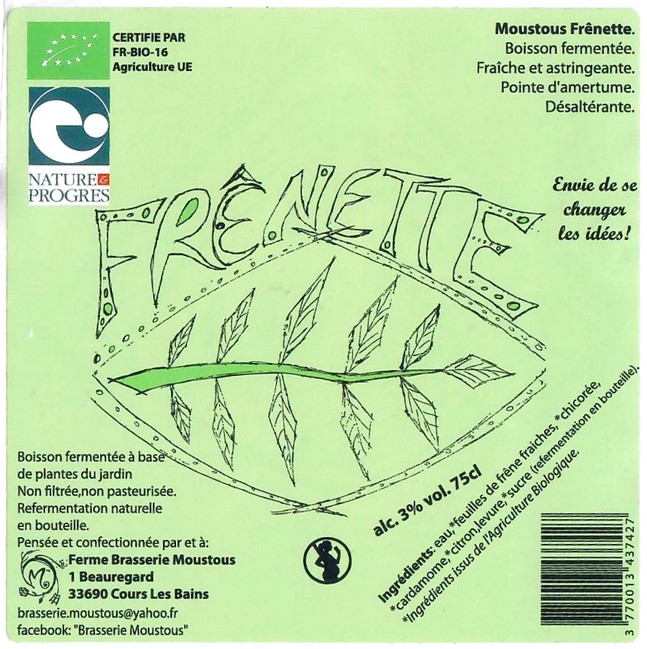 Etiquette BRASSERIE MOUSTOUS 34
