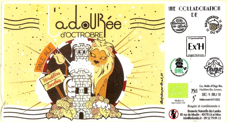 Etiquette BRASSERIE NATURELLE DES LANDES 13