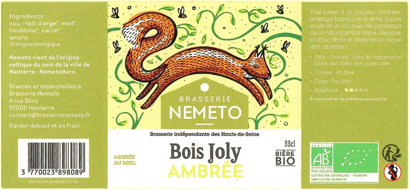 Etiquette BRASSERIE NEMETO 01