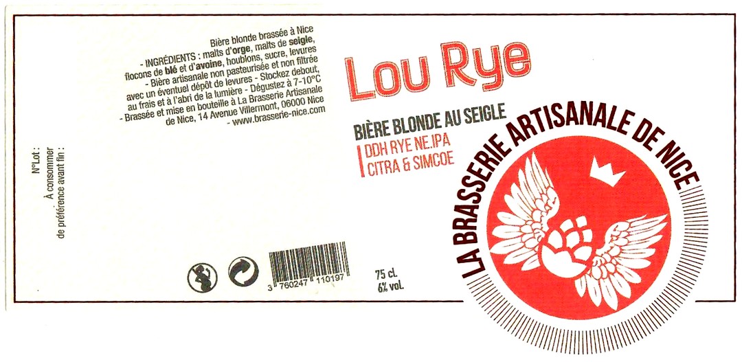 etiquette BRASSERIE NICE 14