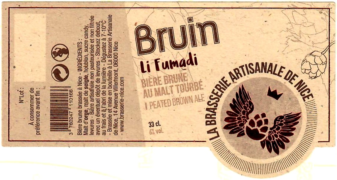 etiquette BRASSERIE NICE 15