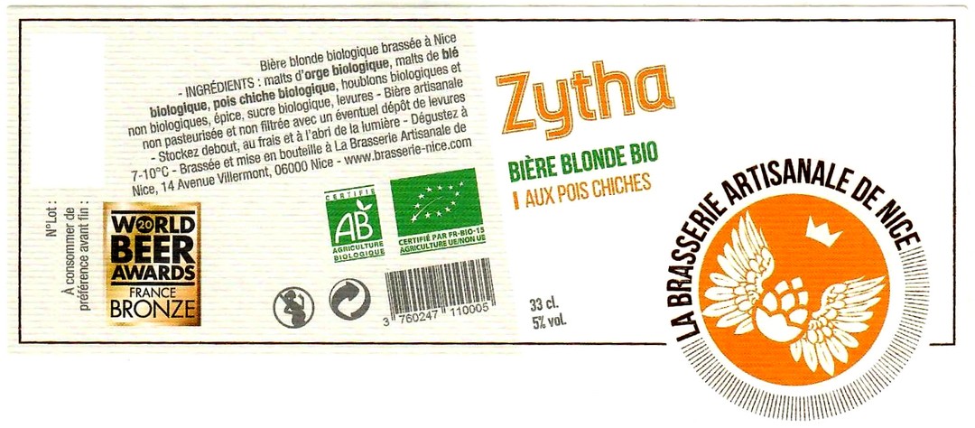 etiquette BRASSERIE NICE 20