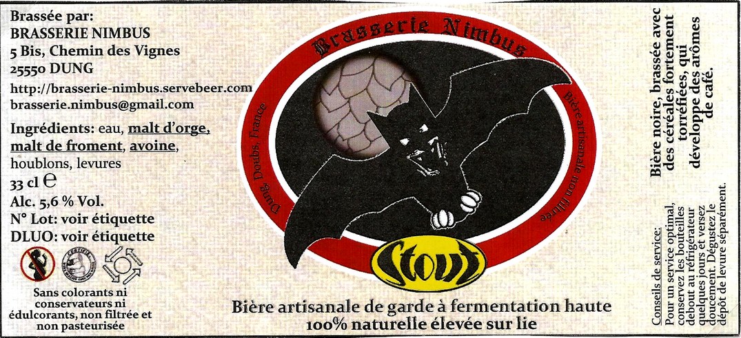 etiquette BRASSERIE NIMBUS 10