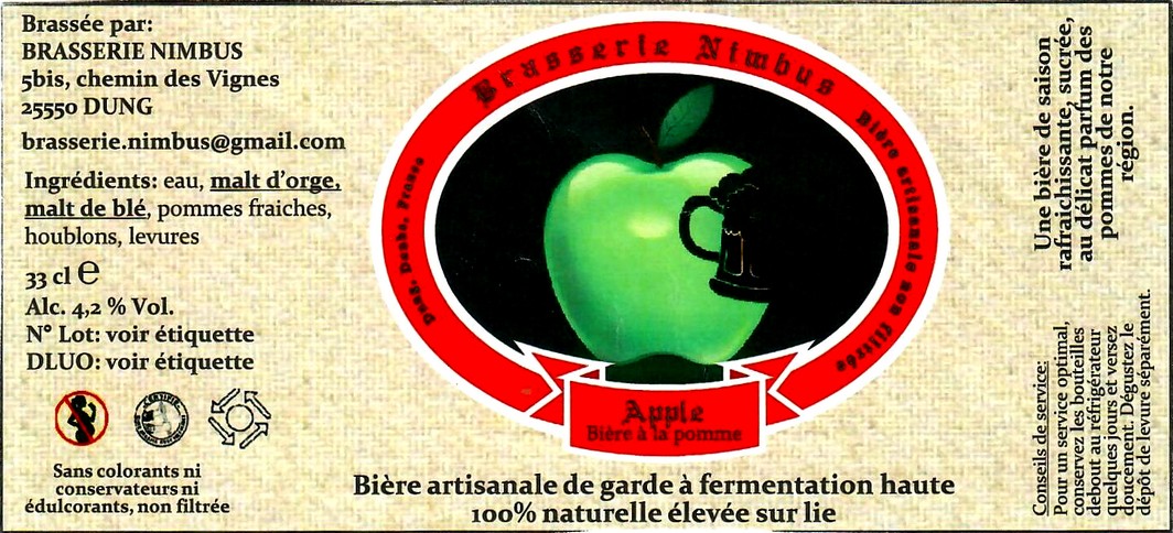 etiquette BRASSERIE NIMBUS 19