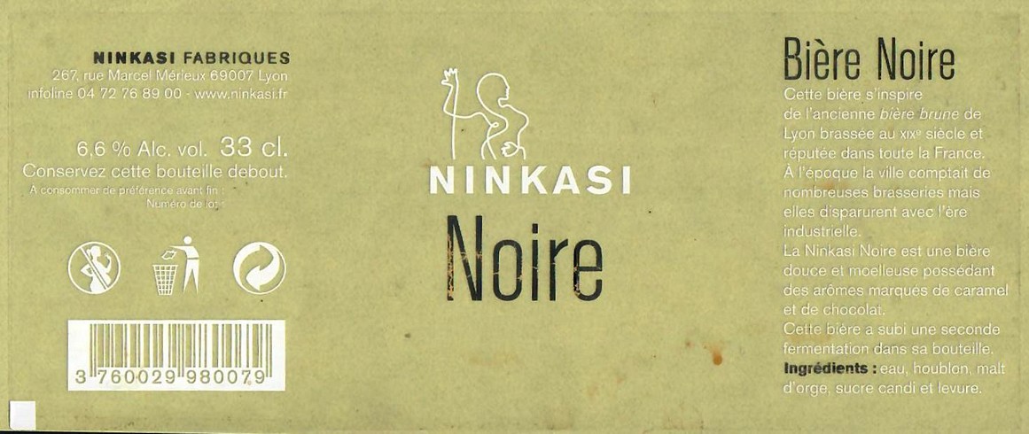 Etiquette BRASSERIE NINKASI 10