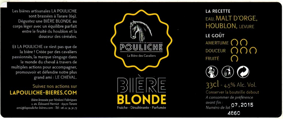 Etiquette BRASSERIE NINKASI 15