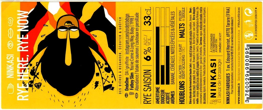 Etiquette BRASSERIE NINKASI 25