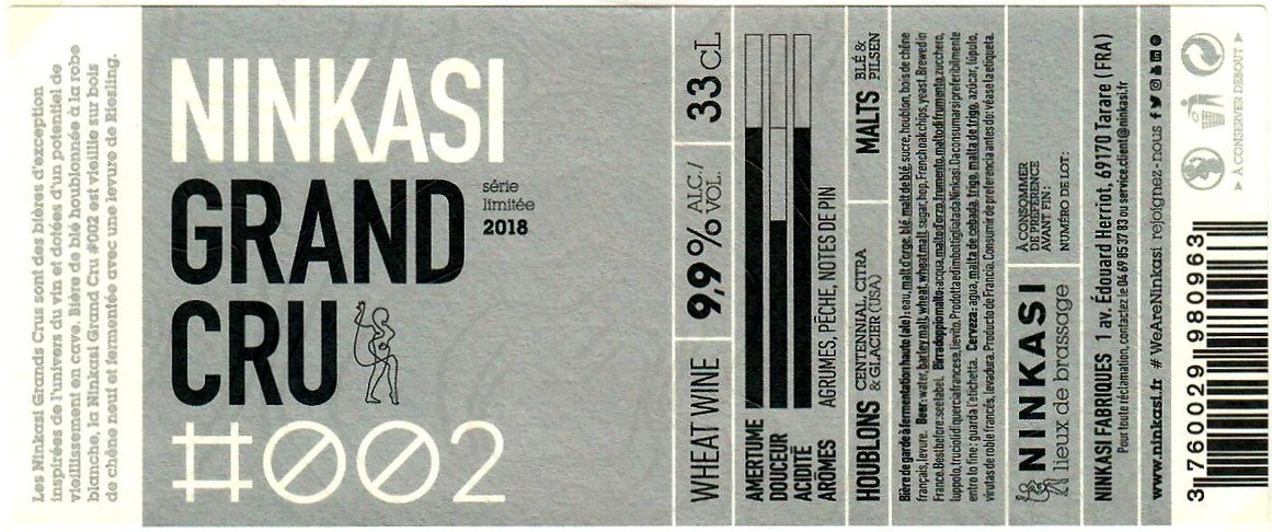 Etiquette BRASSERIE NINKASI 31