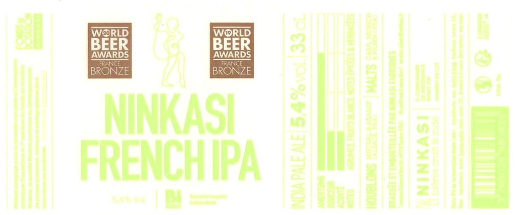 Etiquette BRASSERIE NINKASI 36