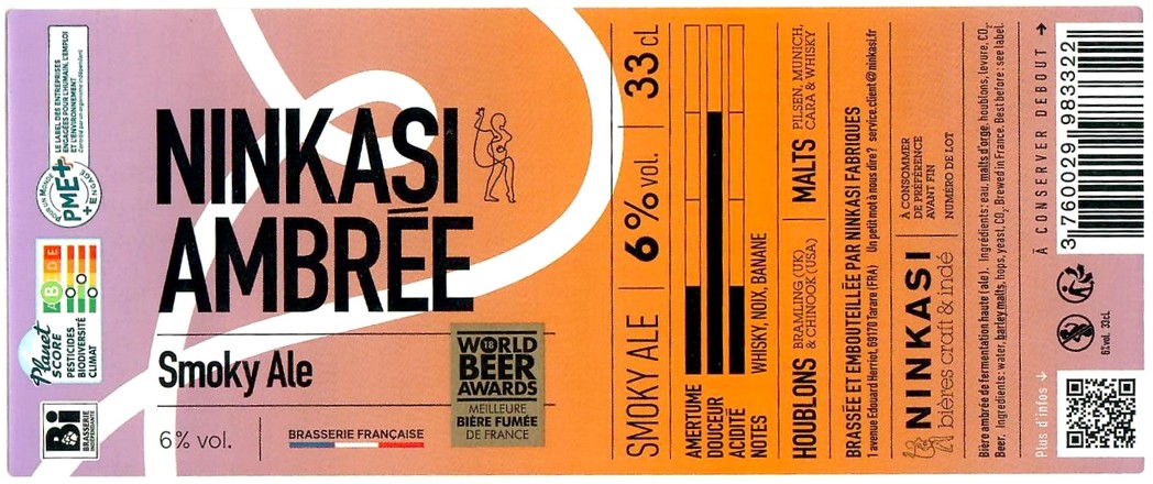 Etiquette BRASSERIE NINKASI 41