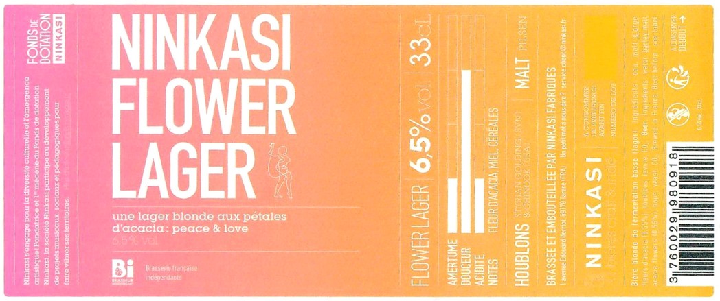 Etiquette BRASSERIE NINKASI 43