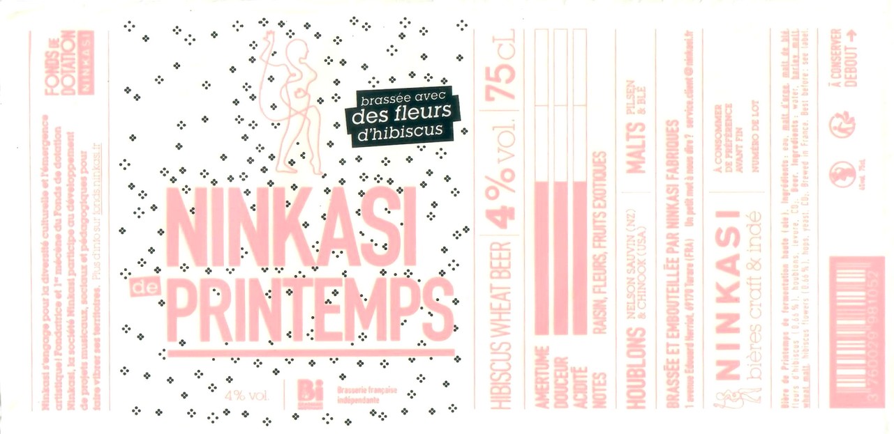 Etiquette BRASSERIE NINKASI 49