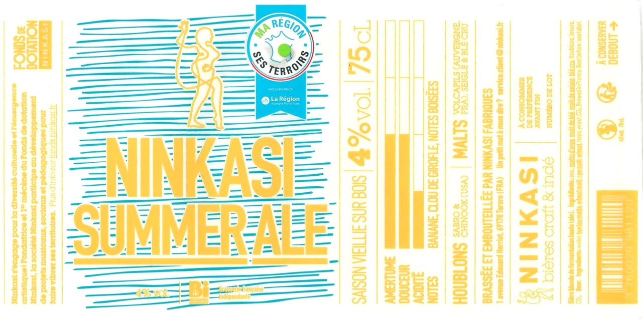 Etiquette BRASSERIE NINKASI 50