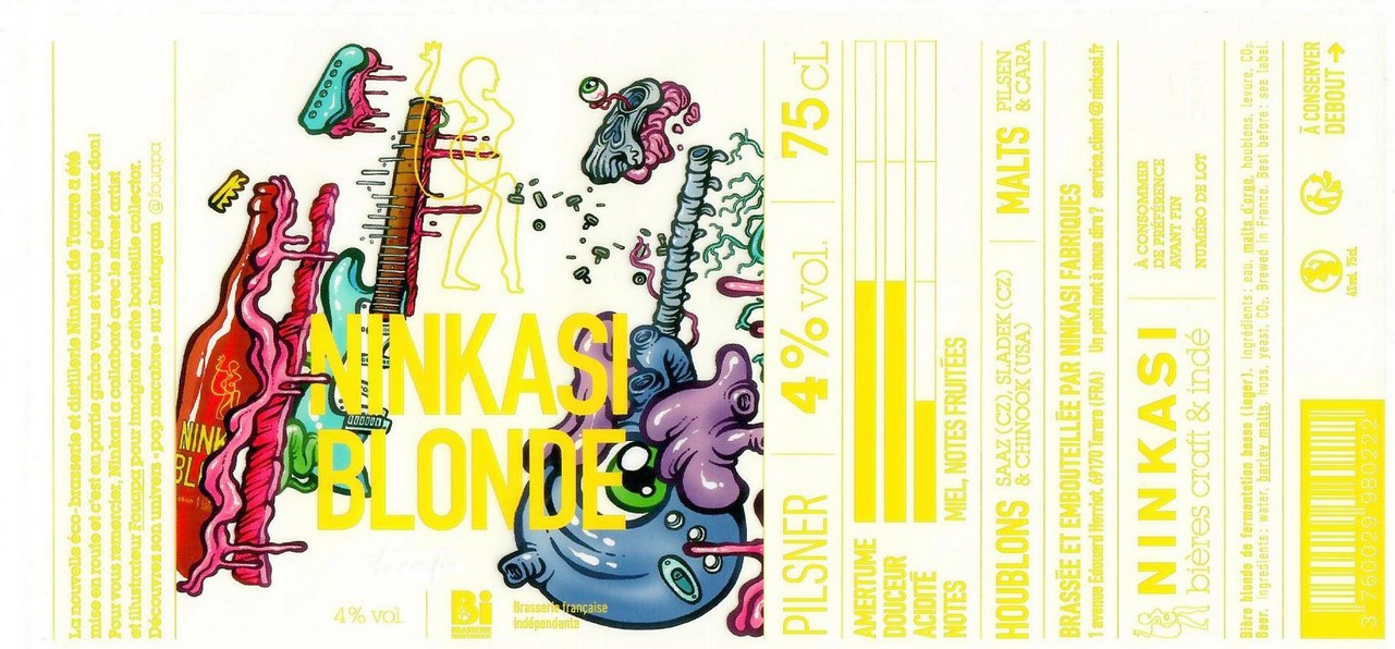 Etiquette BRASSERIE NINKASI 52