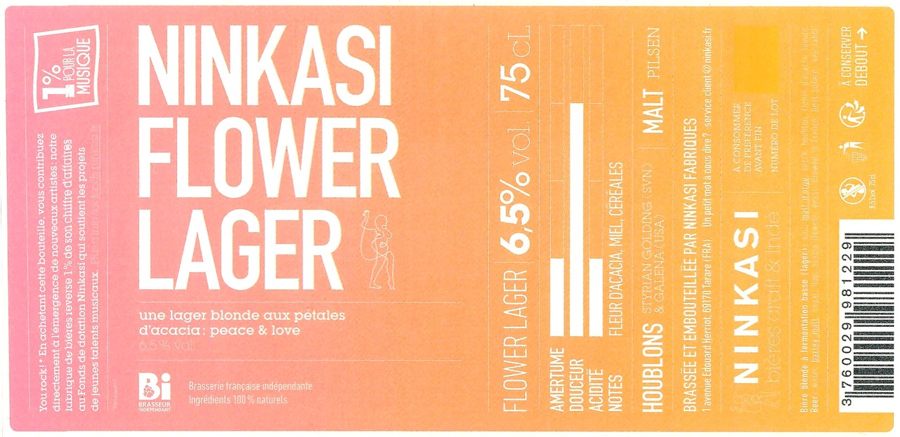 Etiquette BRASSERIE NINKASI 58