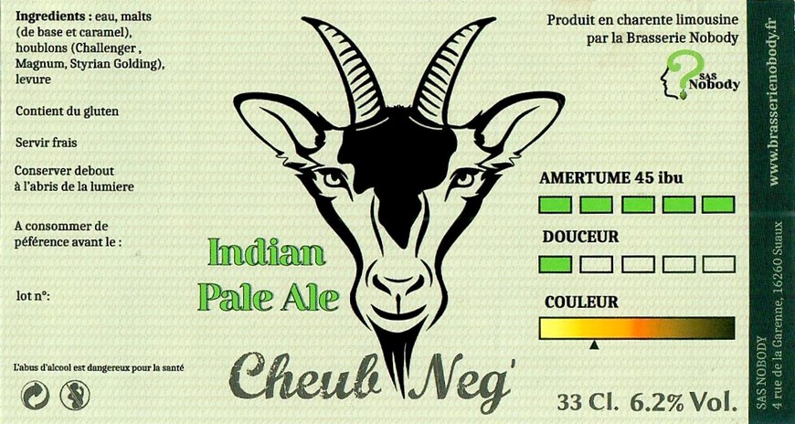 Etiquette BRASSERIE NOBODY 02