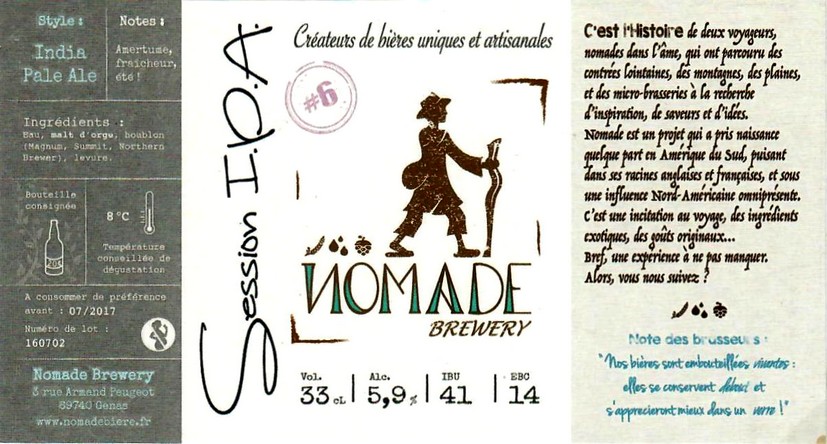 Etiquette BRASSERIE NOMADE 03