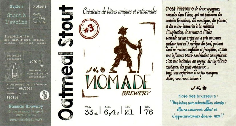 Etiquette BRASSERIE NOMADE 04