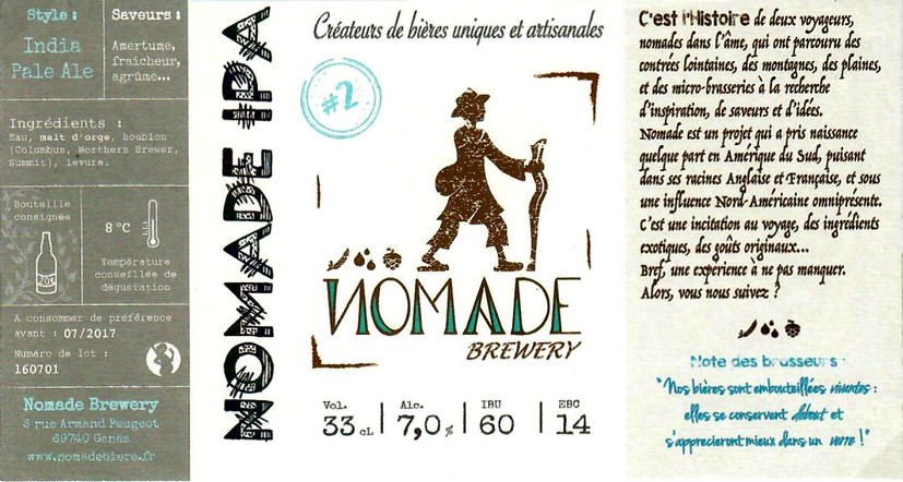 Etiquette BRASSERIE NOMADE 05