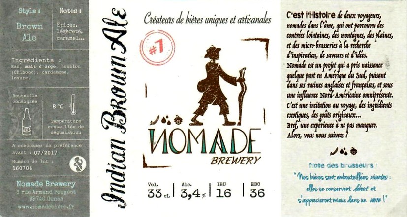 Etiquette BRASSERIE NOMADE 06