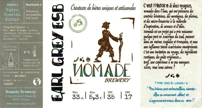 Etiquette BRASSERIE NOMADE 09