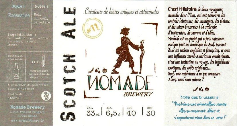 Etiquette BRASSERIE NOMADE 10