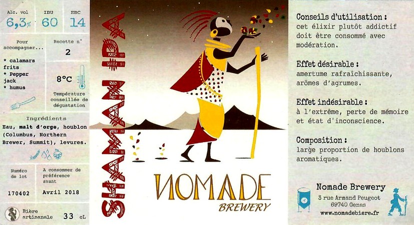 Etiquette BRASSERIE NOMADE 23