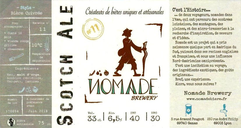 Etiquette BRASSERIE NOMADE 26