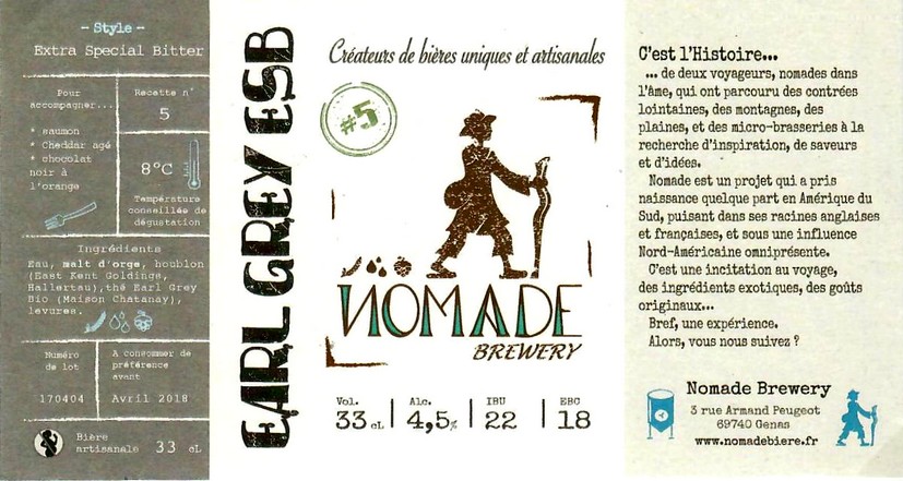 Etiquette BRASSERIE NOMADE 27