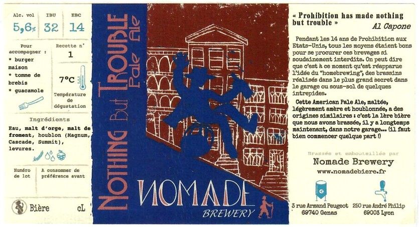 Etiquette BRASSERIE NOMADE 34