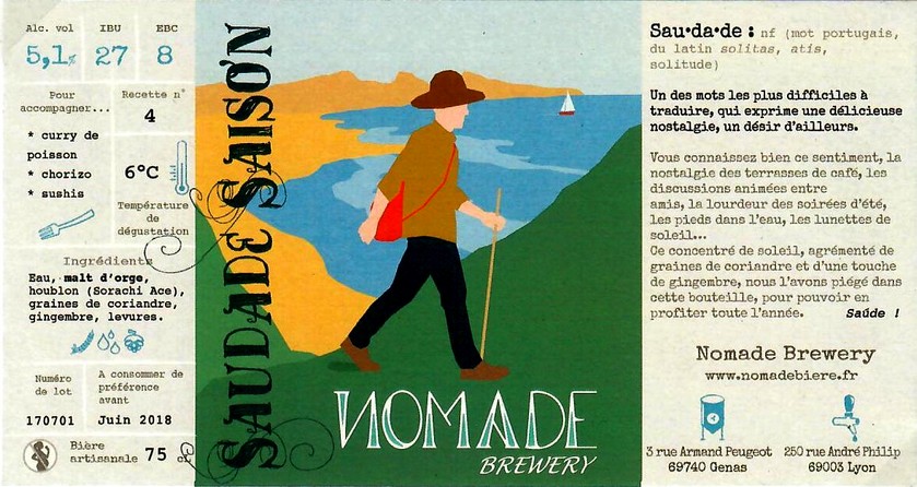 Etiquette BRASSERIE NOMADE 38