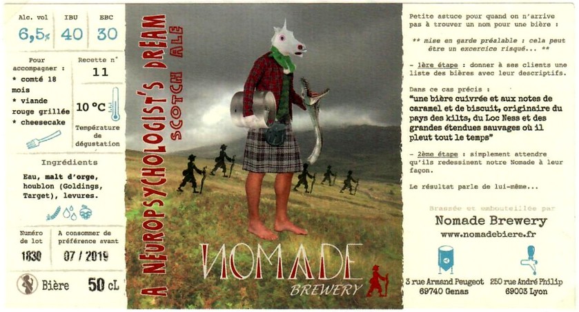 Etiquette BRASSERIE NOMADE 40