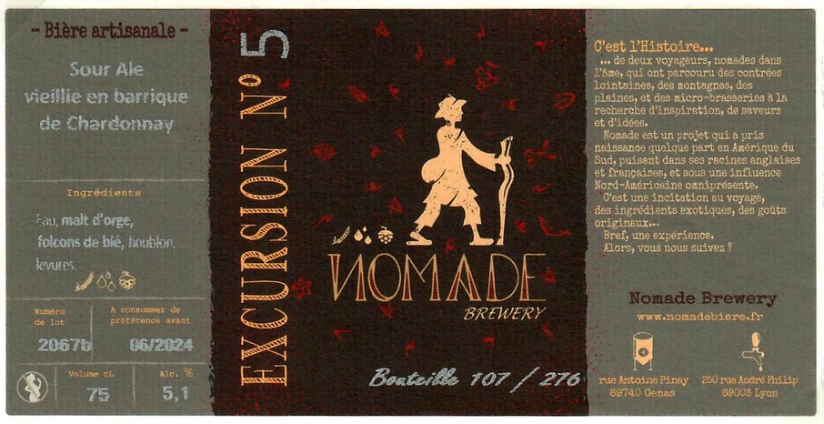 Etiquette BRASSERIE NOMADE 41