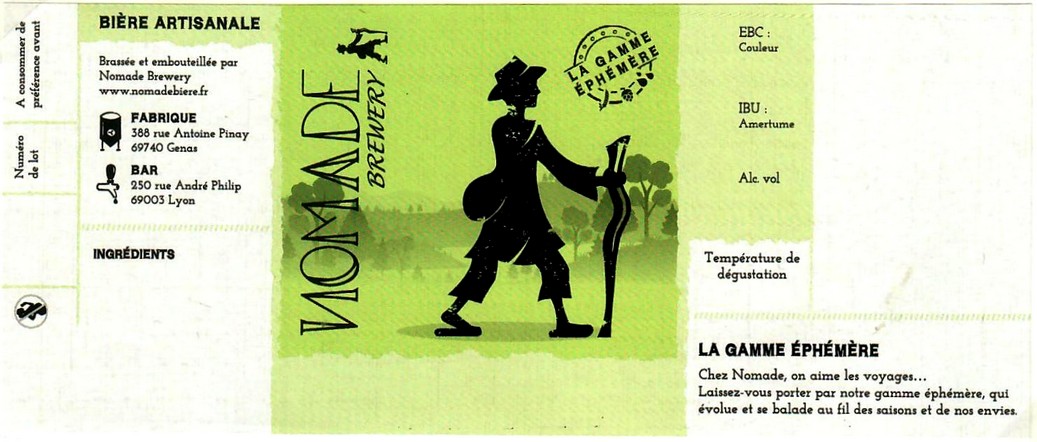 Etiquette BRASSERIE NOMADE 42