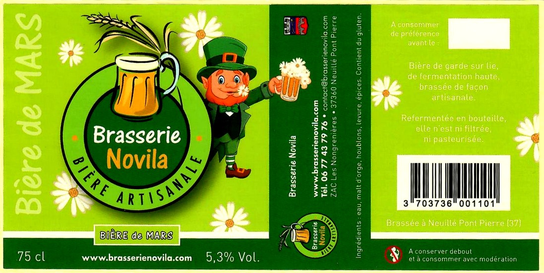 etiquette BRASSERIE NOVILA 06