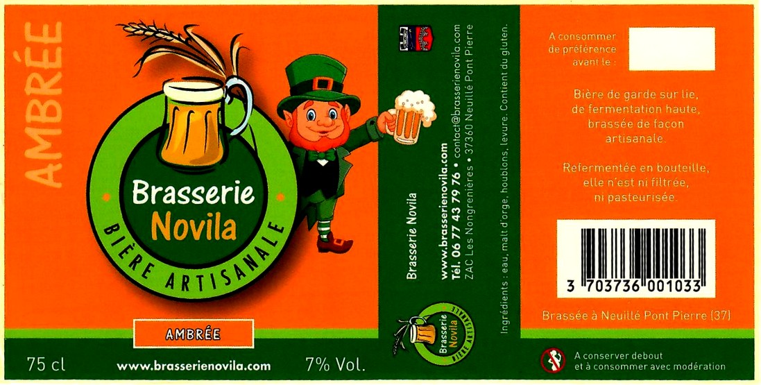 etiquette BRASSERIE NOVILA 07