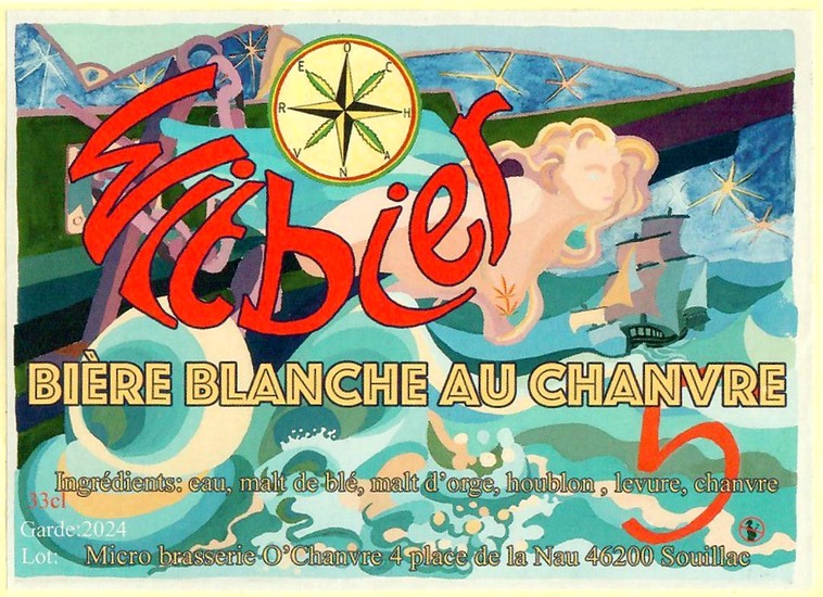 Etiquette BRASSERIE O CHANVRE 04