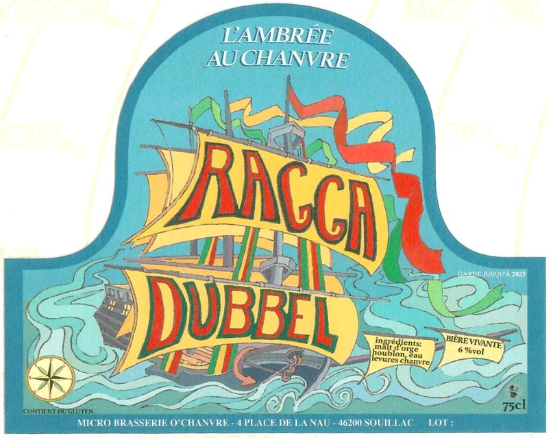 Etiquette BRASSERIE O CHANVRE 06