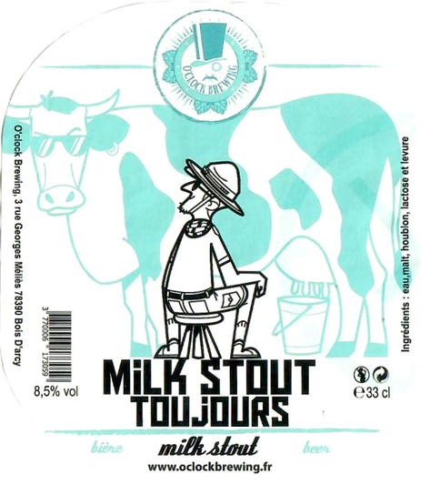 Etiquette BRASSERIE O CLOCK 11