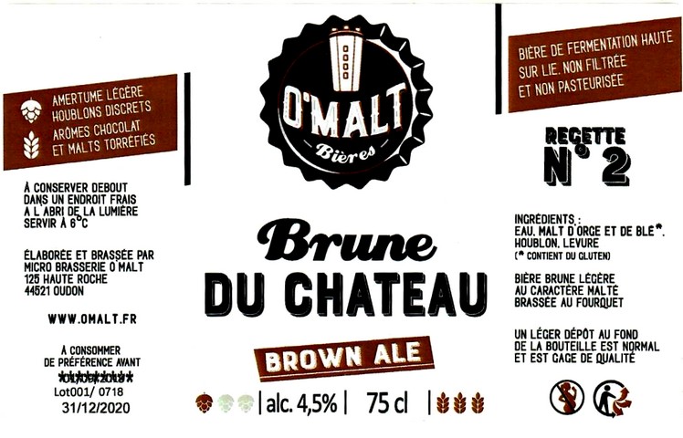 etiquette BRASSERIE O MALT 02