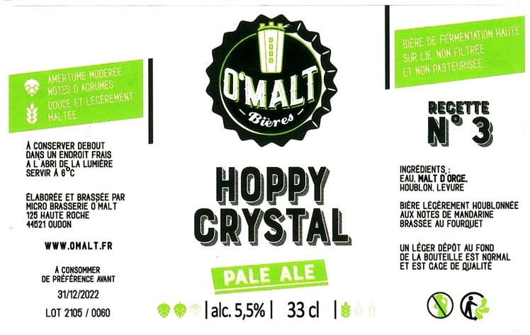 etiquette BRASSERIE O MALT 07
