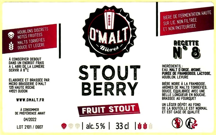 etiquette BRASSERIE O MALT 09